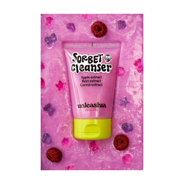 UNLEASHIA ABC Sorbet Facial Cleanser 50g - Gentle Jelly Texture for Smooth and Hydrated Skin Cleansing
