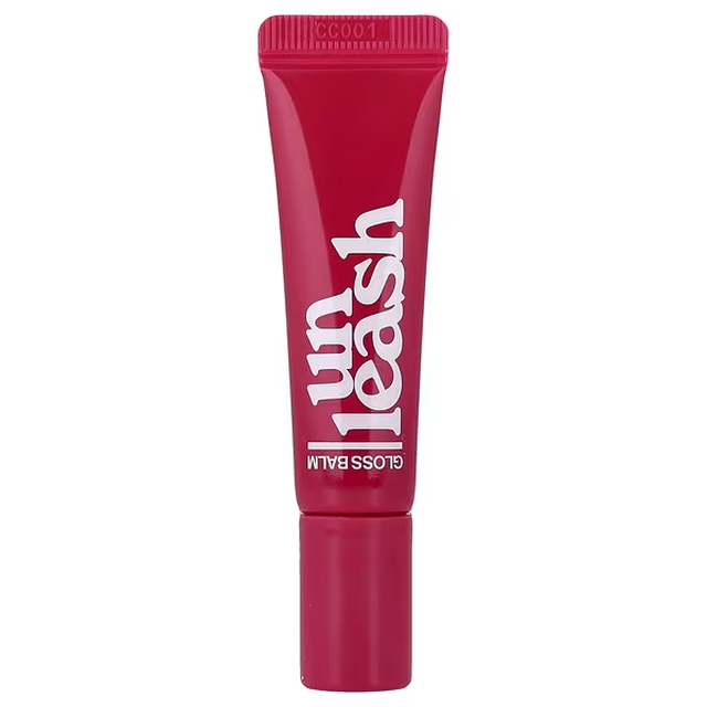 UNLEASHIA Lip Gloss Balm: Sunset Dazzle No.4 Bora Bora - A Shiny Hydrating Tinted Lip Care with Sparkle