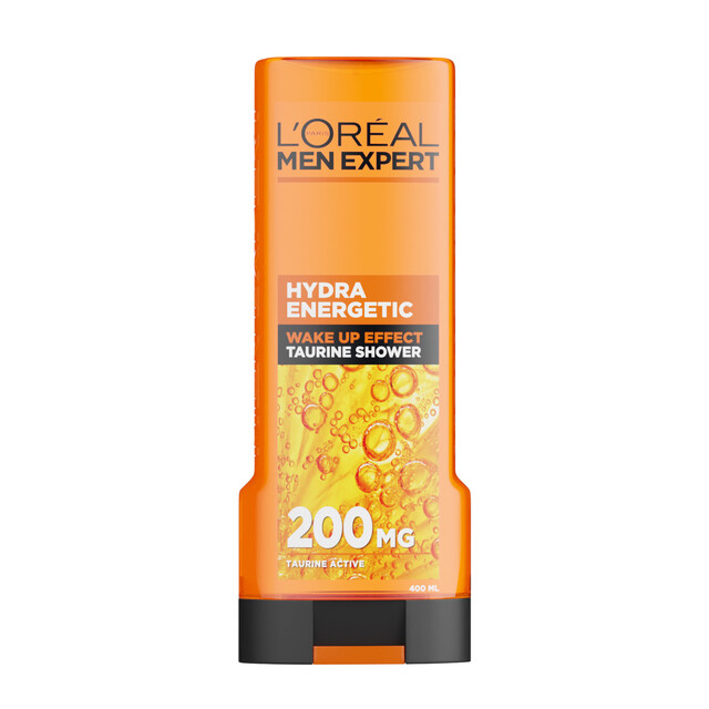L'Oréal Men Expert Hydra Energetic Shower Gel 400ml - Cooling & Invigorating Daily Cleanser for men's Skin