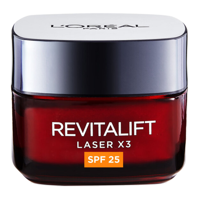 L'Oréal Paris Revitalift Laser Triple Action Moisturizing Cream SPF25 - Targets Wrinkles & Firms Skin, 50ml