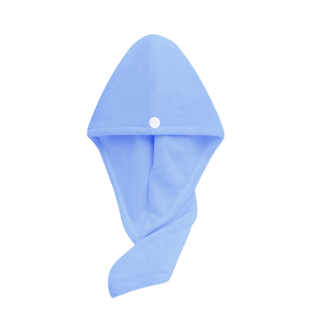 YIJINCHAN Hair Towel Turban for women & Men - Super Absorbent Microfiber Hair Wrap for Fast Drying, Blue