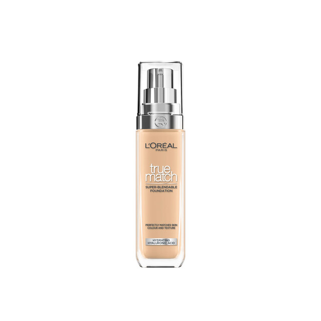 L'Oréal Paris True Match Liquid Foundation with SPF & Hyaluronic Acid in 3W | Size: 30ml