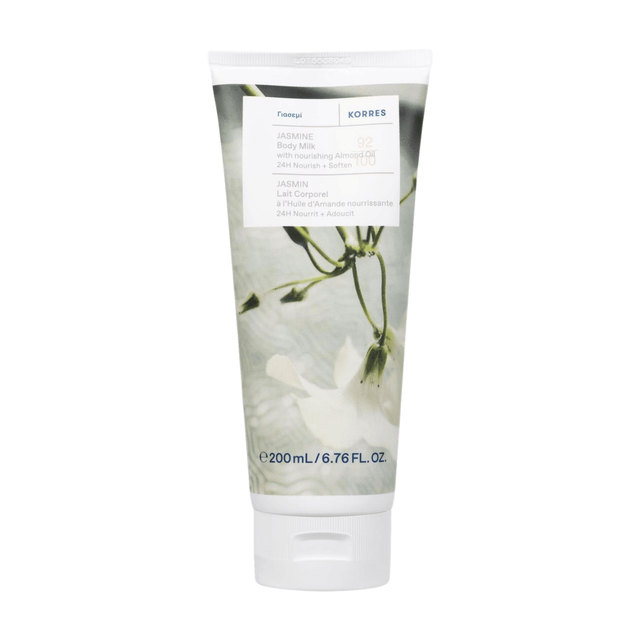 Korres Jasmine Body Milk 200ml | Nourishing Body Lotion for Soft, Hydrated Skin, Lightweight Formula with Natural Jasmine Extract