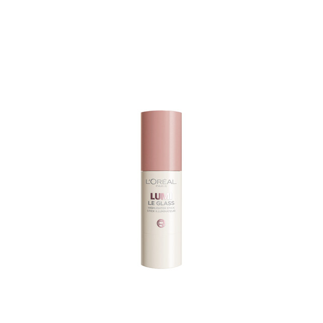 L'Oréal Paris Lumi Les Glass Stick Highlighter | 620 Pink Ballet | Dewy, Sheer, Buildable Glow for Cheeks & Eyes