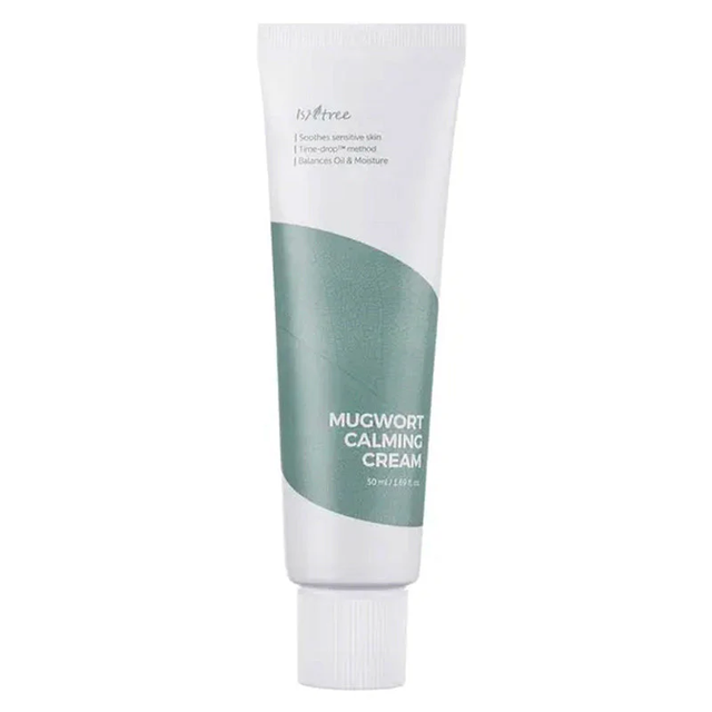 Isntree Mugwort Calming Cream 50ml: Soothing Korean Moisturizer for Sensitive, Dry Skin & Facial Hydration