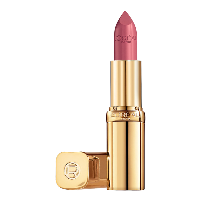 L'Oréal Paris Color Riche Satin Lipstick in 214 Violet Saturne, Infused with Argan Oil for a Satin Finish