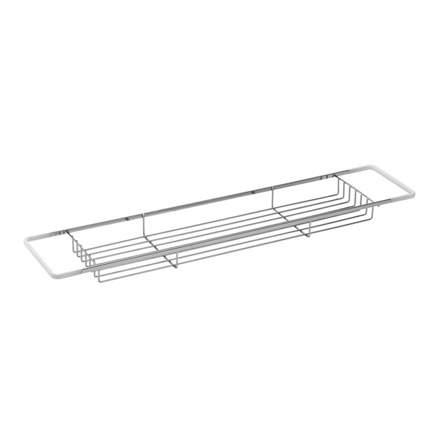 Croydex Chrome Wire Bath Rack | Stylish & Functional Shower Storage Organizer for Toiletries and Bath Accessories