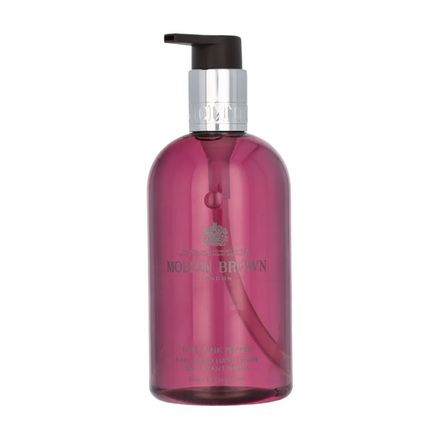 Molton Brown Liquid Hand Wash: Fiery Pink Pepper Scent for Deeply Cleansed & Fragrant Hands, 300ml Bottle