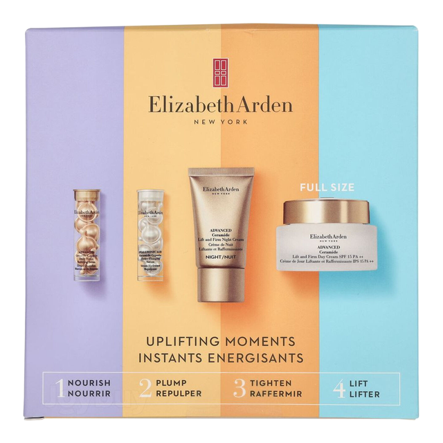 Elizabeth Arden Uplifting Moments Beauty Gift Set, Includes Perfume and Body Lotion for a Delicate Floral Experience 71.4ml
