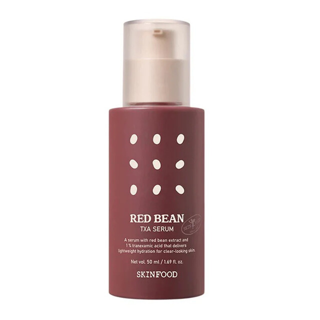 SKINFOOD Red Bean TxA Serum 50ml for Brightening & Soothing | Pore Care & Hydrating Face Serum for a Refined Complexion