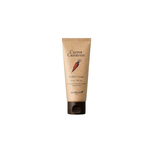 SKINFOOD Carrot Carotene Relief Cream 70ml: Rich Daily Moisturizer for a Healthy, Hydrated & Calm Glow