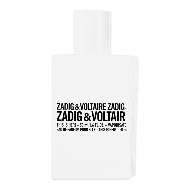 Zadig & Voltaire This Is Her! Eau de parfum for women - Fresh & Musky Long-Lasting Perfume Spray, 50 ml