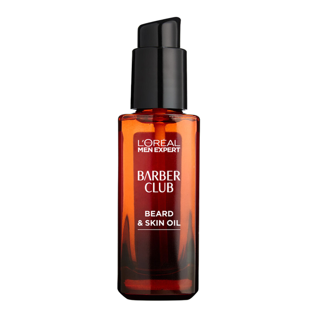 L'Oréal Men Expert: Barber Club Beard & Skin Oil - 30ml Moisturizing Treatment for Softened Facial Hair and Nourished Skin