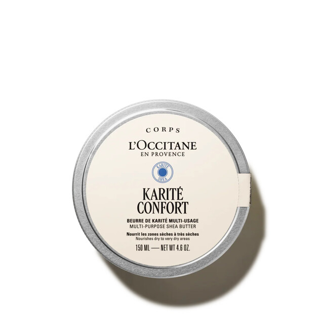L'OCCITANE Multi-Purpose Shea Butter for Body and Skin Care, 150ml - Ultra-Nourishing Dry Skin Solution