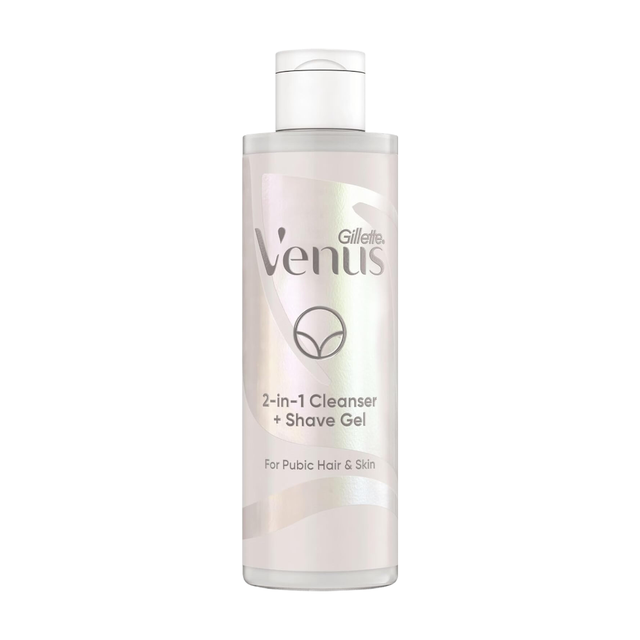 Gillette Venus Intimate Care 2-in-1 Cleanser and Shave Gel for women, 190ml Bottle for Smooth and Hygienic Skin