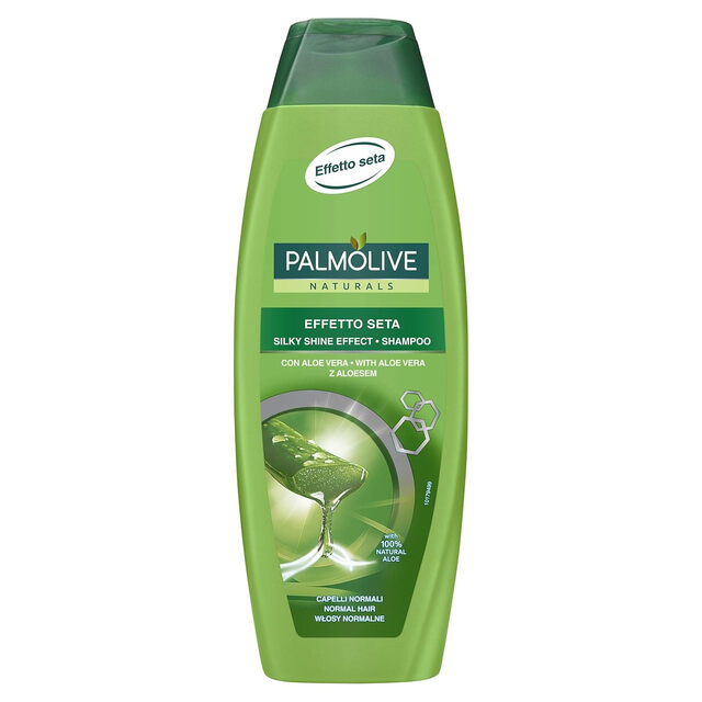 Palmolive Silky Shine Aloe Shampoo - 350ml Hair Care for Shiny, Nourished Hair Enriched with Natural Aloe