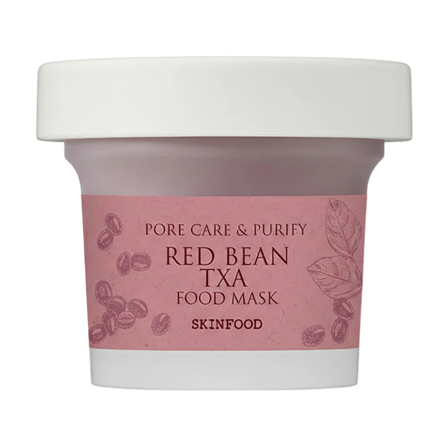 SKINFOOD Red Bean Txa Food Mask 120g - Natural Exfoliating & Purifying Face Mask for Clear, Smooth Skin