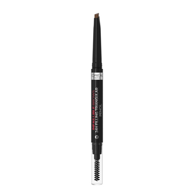 L'Oréal Paris Infallible 24H Brow Filling Triangular Pencil, Smudge-Proof Waterproof in 5.0 Light Brunette