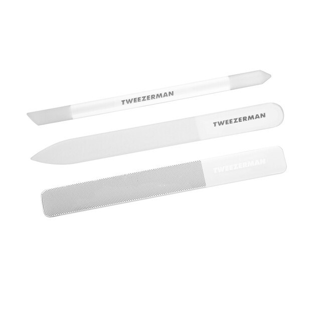 Tweezerman Glass Nail Kit: Precision Beauty and Face Care Tool for Manicures and Cuticle Moisturizing