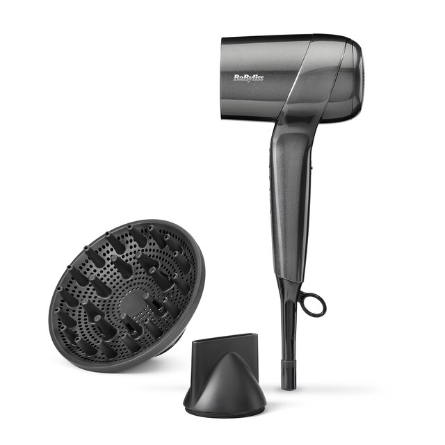 BaByliss Hair Dryer: Titanium Shine Digital Motor Lightweight Compact Blow Dryer for Fast Drying & Shine