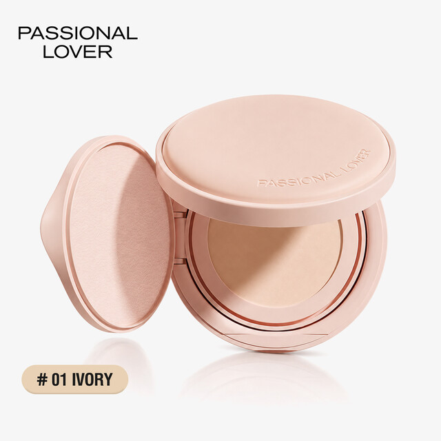 Passional Lover Air Cushion Foundation #01 Ivory - Long-Lasting Flawless Soft Mist Makeup For A Concealed Complexion