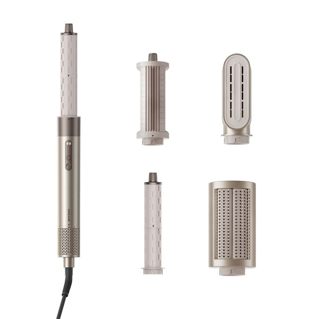 Dreame AirStyle Shine Multi 5-in-1 Hair Styler, Gold | High-Speed Airflow, Dual Barrels & Custom Modes for Versatile Styling at Home