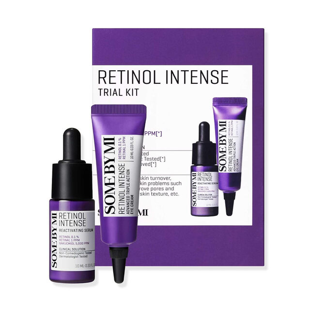 Some By MI Retinol Intense Trial Kit - Anti-Aging Advanced Skincare Regimen Set for Renewed and Youthful Skin
