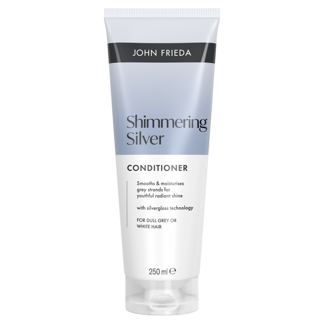 John Frieda Shimmering Silver Conditioner for Ash Blonde & Grey Hair - Neutralizes Brassiness for 250ml