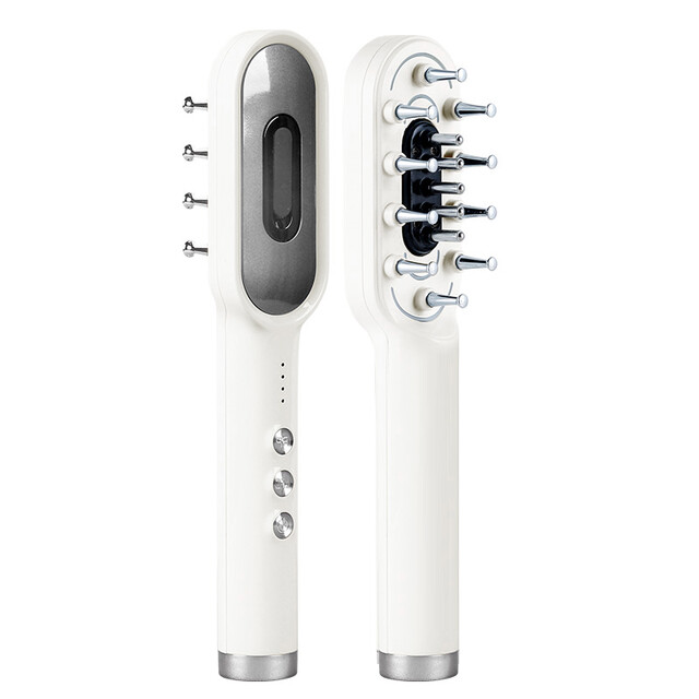 K·SKIN KD3806 Scalp Massage Comb, EMS Microcurrent & Quadruple LED Light Therapy for Scalp Care, Promotes Essence Absorption, Home Hair Care Device