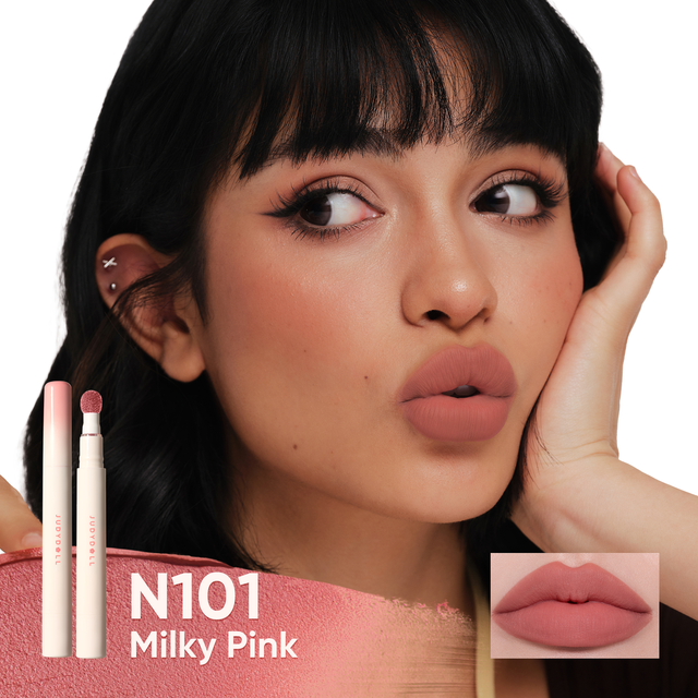 Judydoll Lip Makeup: Cushion Matte Lock Lip Cream in N101 - Long-Lasting Creamy Lipstick with Velvety Finish
