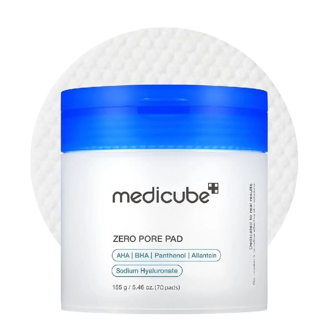 Medicube Zero Pore Pads 2.0, 70 Pads for Pore Care & Exfoliation, Deep Cleansing Toner Pads for a Smoother, Refined Skin Texture.