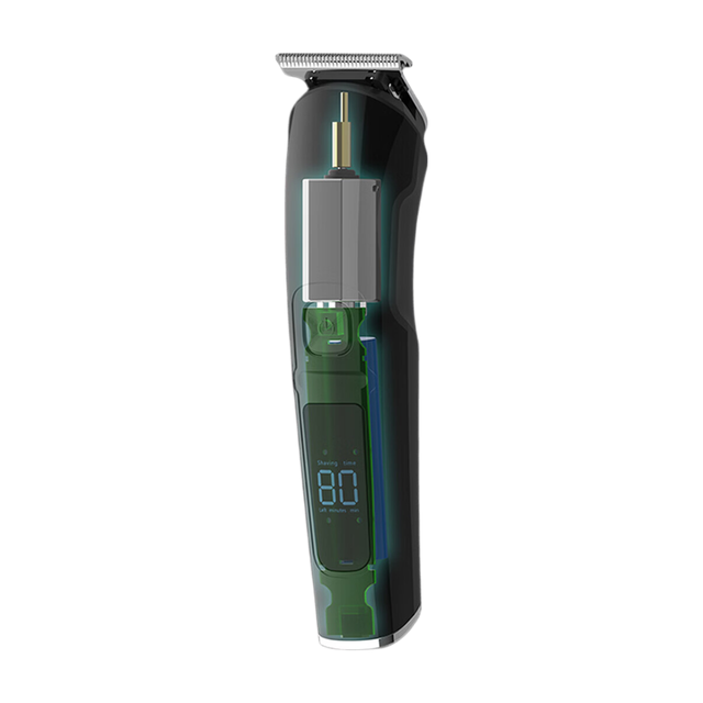 Sparoma Men's Electric Wireless Hair & Body Trimmer with Nose & Ear Attachments, LED Display, IPX6 Waterproof, 90 Min Runtime