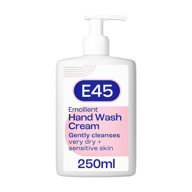 E45 Dry & Sensitive Skin Gentle Cleanser Emollient Hand Wash Cream - 250ml
