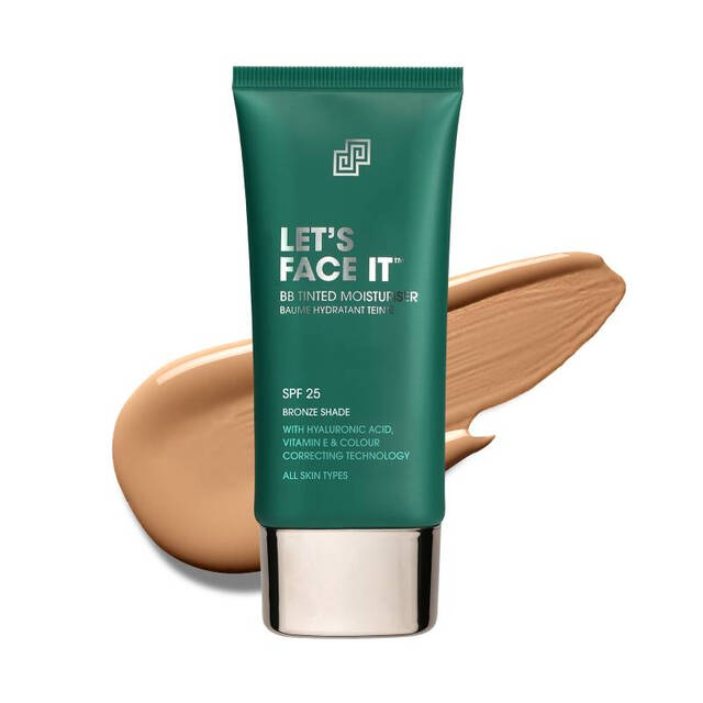 SHAKEUP COSMETICS Let's Face It BB Cream Tinted Moisturiser - 50ml - Hydrating Lightweight Foundation for a Natural Even Finish