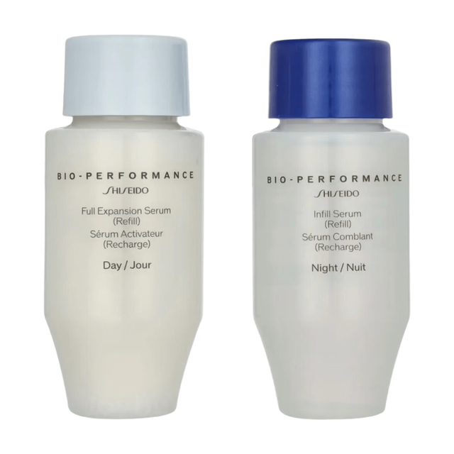 SHISEIDO Bio-Performance Skin Filler Duo Refill: 2-Pack 30ml Anti-Aging Serum Set for Intense Hydration & Renewal
