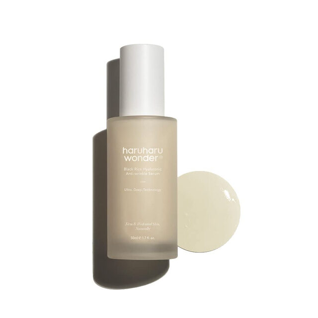 Haruharu Wonder Black Rice Hyaluronic Anti-wrinkle Serum for Face | 50ml of Hydrating & Wrinkle-Reducing Care