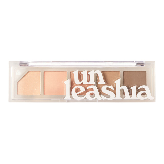 UNLEASHIA Mood Shower Face Palette No.1 Vanilla Shower: All-in-One Makeup for Blush, Contour & Highlighter
