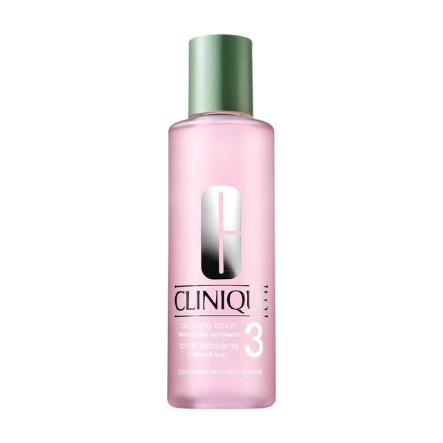 Clinique Clarifying Lotion 3 Twice A Day Exfoliator: Alcohol-Based Toning Lotion for Combination Oily Skin, 200ml