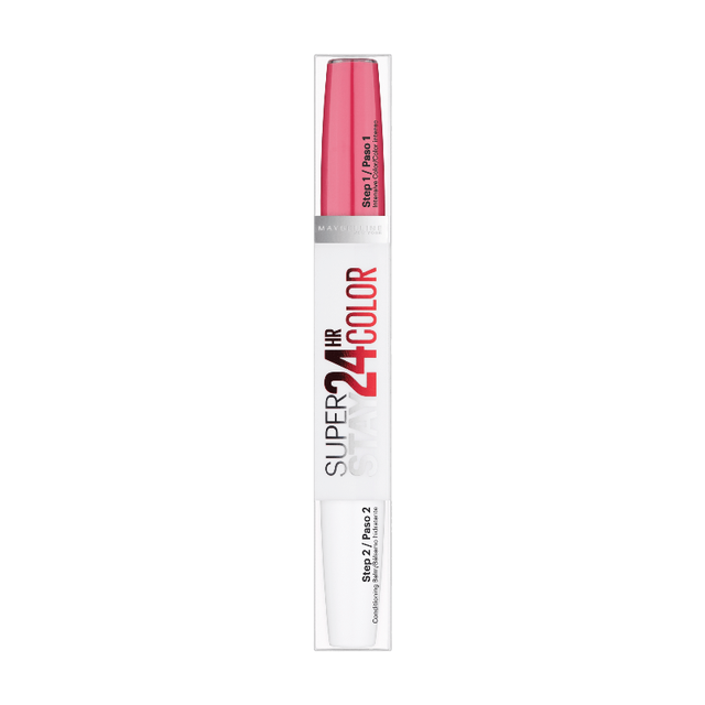 Maybelline Superstay 24 Dual Ended Lipstick in 135 Perpetual Rose - All Day 2-in-1 Liquid Lipstick and Moisturizing Balm