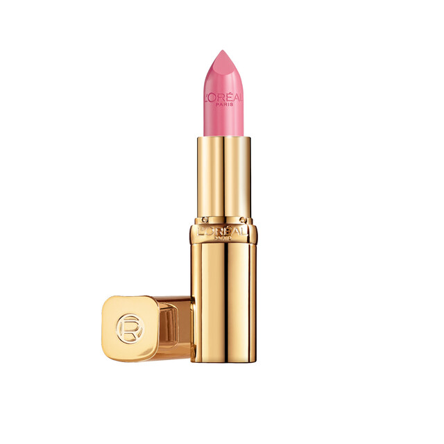 L'Oréal Paris Color Riche Satin Lipstick in 303 Rose Tendre - Luxury Hydrating Makeup for Lips with Satin Finish