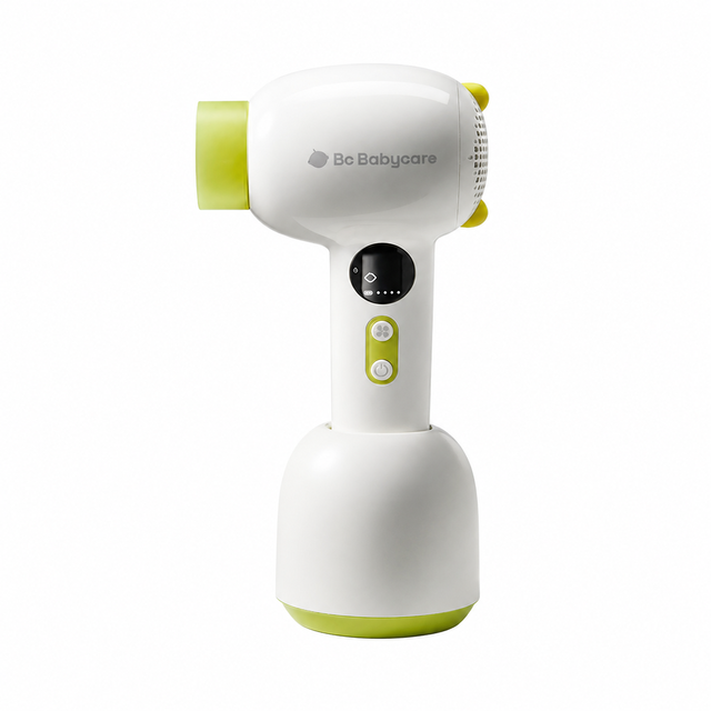 Bc Babycare Hair Dryer: 4-in-1 Low Noise Cordless Dryer with 10M Negative Ions, 100°F Constant Temperature for Babies & Adults