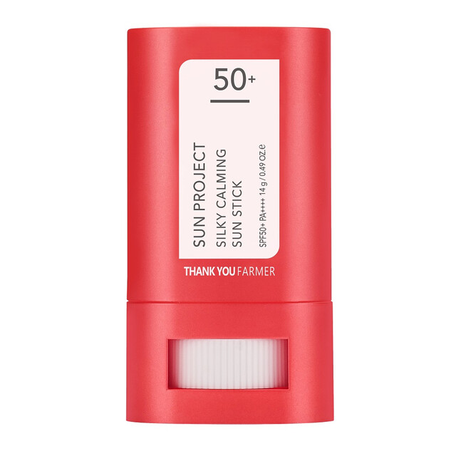 Thank You Farmer Sun Care Sun Stick - Sun Project Silky Calming SPF50+ PA++++ 14g, On-The-Go UVA/UVB Protection
