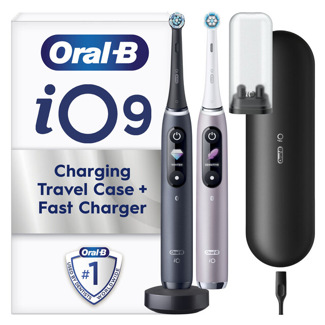 Oral B Oral-B iO9 Black and Rose Electric Toothbrush, Multi