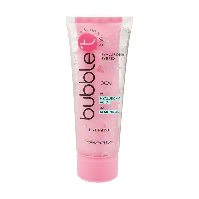 Bubble T Body Lotion: Hydrating Hyaluronic Hybrid Moisturizer for Smooth & Nourished Skin, 200ml Bottle