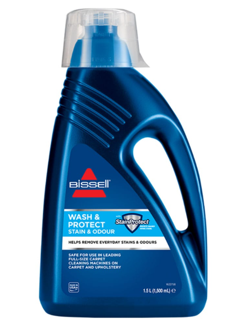 BISSELL Carpet Wash & Protect Shampoo - 1.5L Formula for Bissell Carpet Cleaners, Safely Cleans and Shields Area Rugs