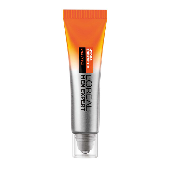 L'Oréal Paris Men Expert Hydra Energetic Eye Roll On - Cooling Formula with Caffeine & Vitamin C to Revive Tired Eyes