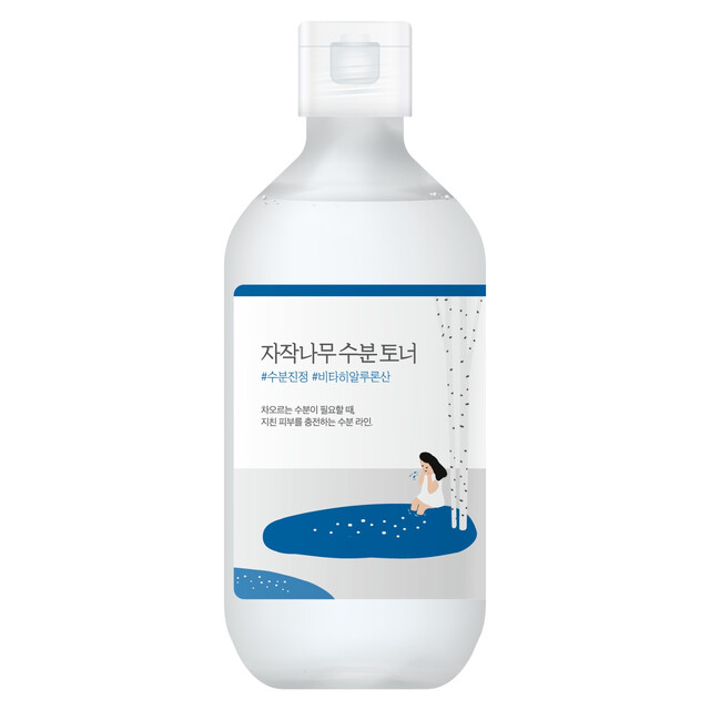 ROUND LAB Birch Juice Moisturising Toner 300ml - Hydrating Facial Treatment for All Skin Types, Korean Skincare Essentials