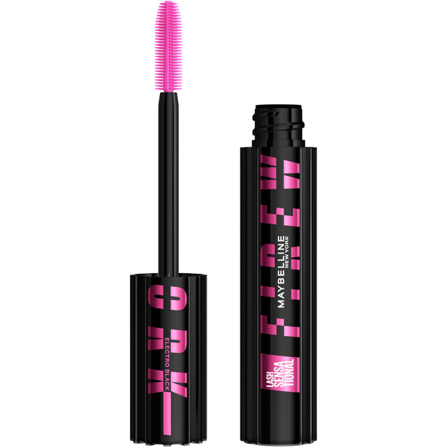 Maybelline Beauty Makeup Eyes Lash Sensational Firework Mascara Electro Black 10ml for Voluminous Curl and Intense Definition