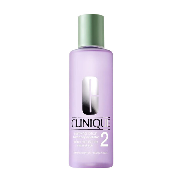 Clinique Clarifying Lotion 2: Alcohol-Free Toning Lotion for Dry to Combination Skin, Gently Exfoliates & Preps Skin