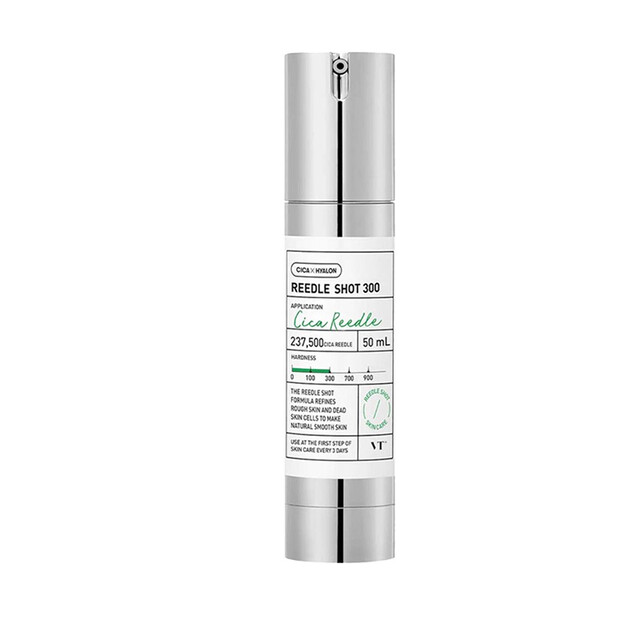 VT Cosmetics Reedle Shot 300 50ml - Hyaluronic Acid & Peptide Anti-Aging Ampoule Serum for Intense Hydration & Wrinkle Care